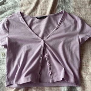 Purple button up shirt